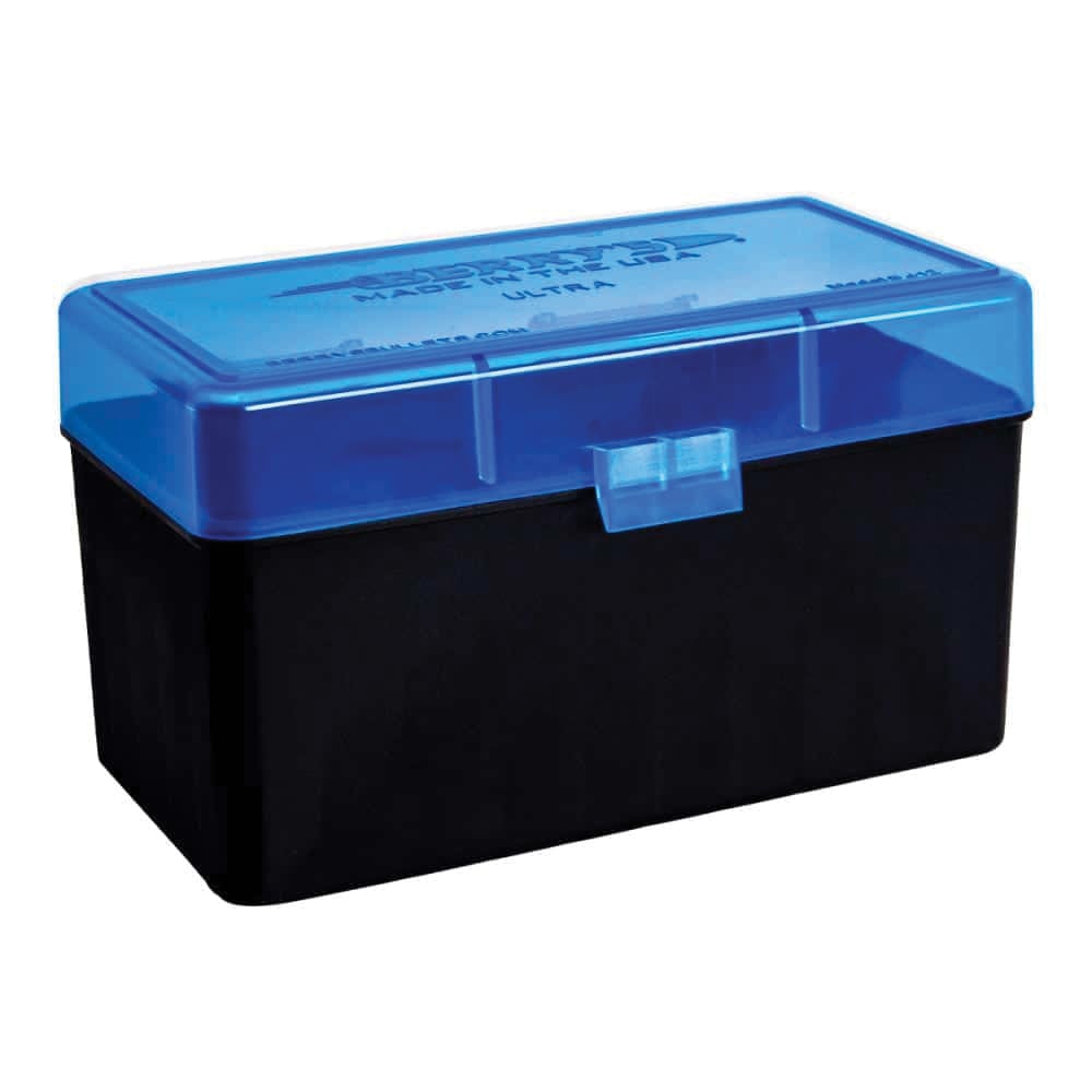 Berrys Bullets #412 .26 Nosler/.28 Nosler Ammo Box, 50rds Black/Blue