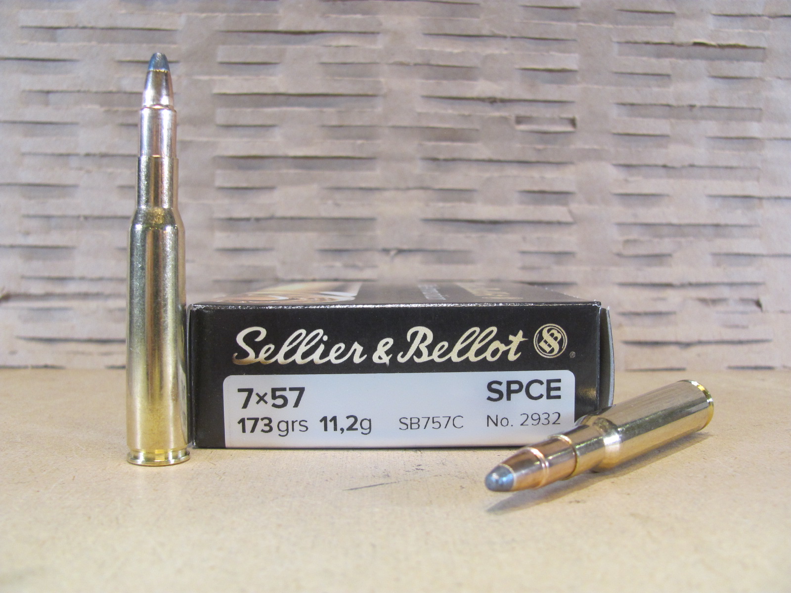20 Round Box – 7×57 Mauser 173 Grain SPCE Sellier Bellot Ammo – SB757C