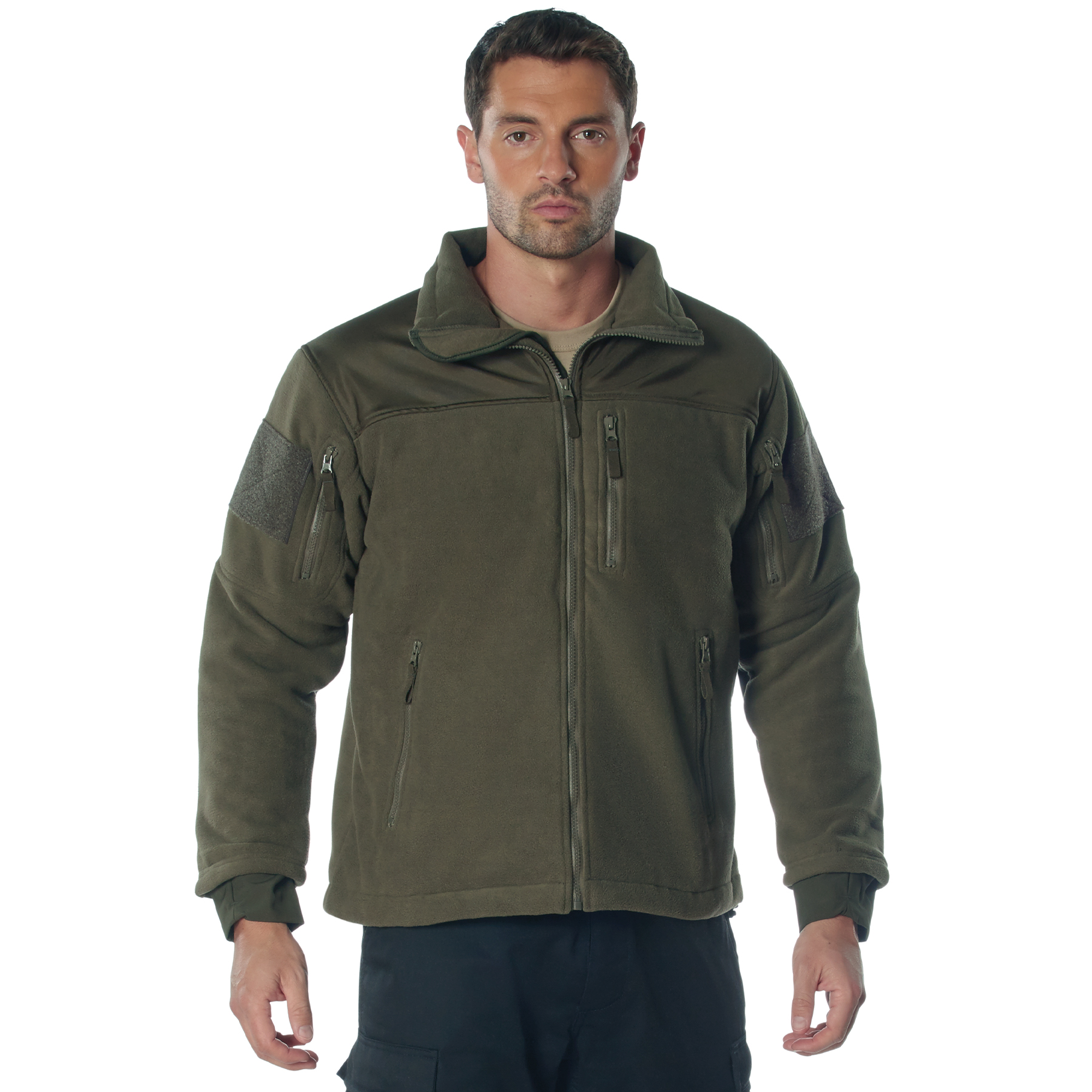 Rothco Spec Ops Tactical Fleece Jacket - Olive Drab, X-Large