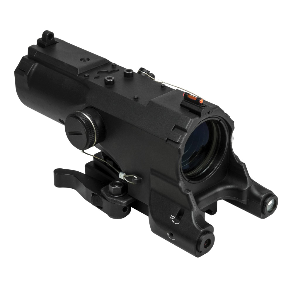 VISM ECO Mod 2 Scope 4x34mm - Reliable and Affordable Rifle Scope with Fixed Magnification for General Use - VECO434QRBM2