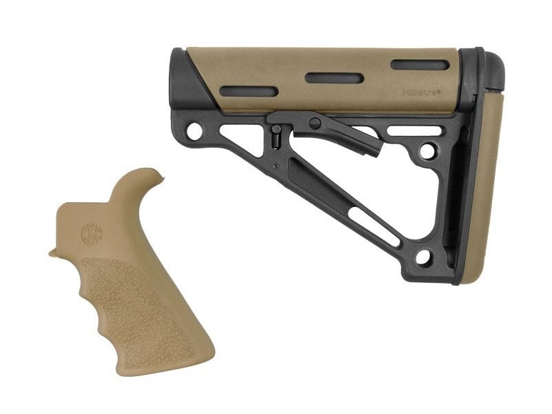 Hogue AR-15/M-16 Grip and Collapsible Buttstock 2-Piece Kit, Flat Dark Earth - 15356