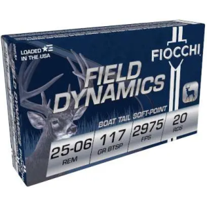 FIOCCHI AMO 25-06 REM 117GR PSP 20-RD ( 10 BOXES PER CASE )