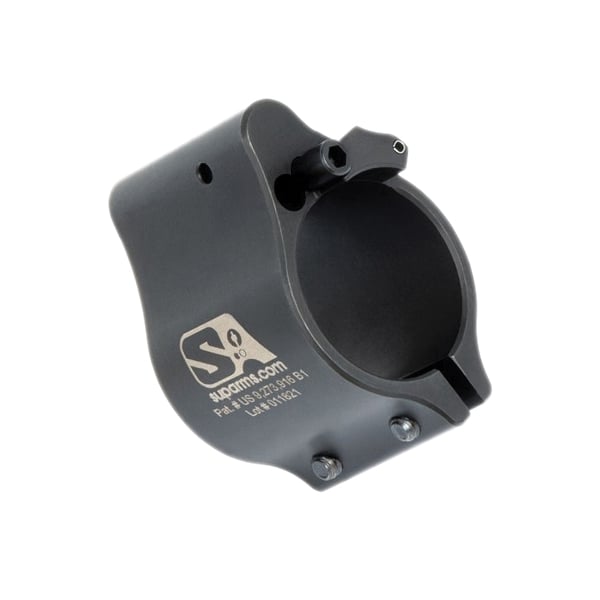 Superlative Arms Clamp-On Direct Impingement Adjustable Gas Block 0.875" x 1", Black