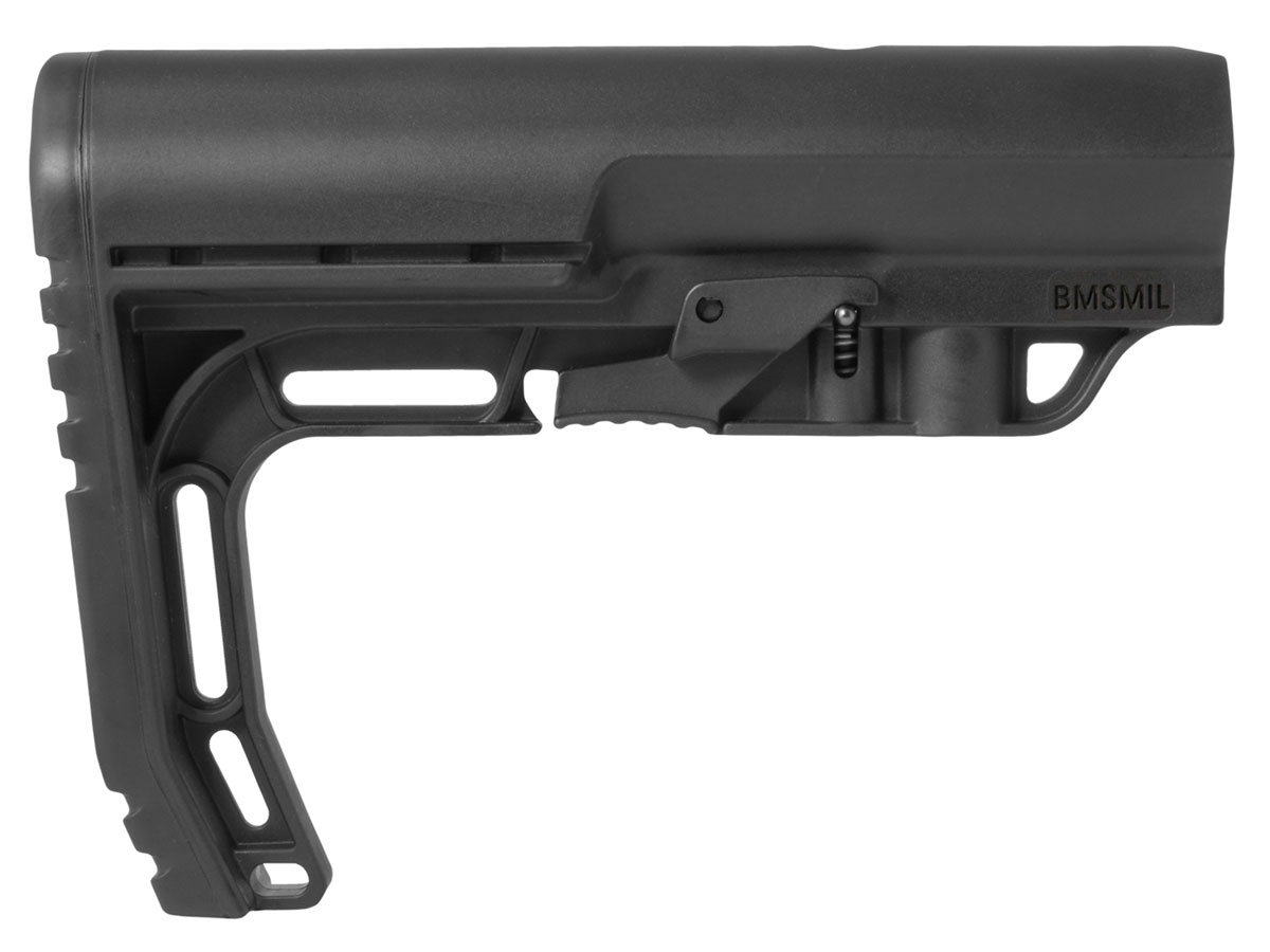 MFT Battlelink Minimalist Mil Spec Adjustable Stock, Black - BMSMIL-BK