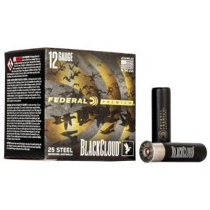 Federal Black Cloud FS Steel Shotshells 12ga. 3-1/2" 1-1/2oz #BB 25/ct