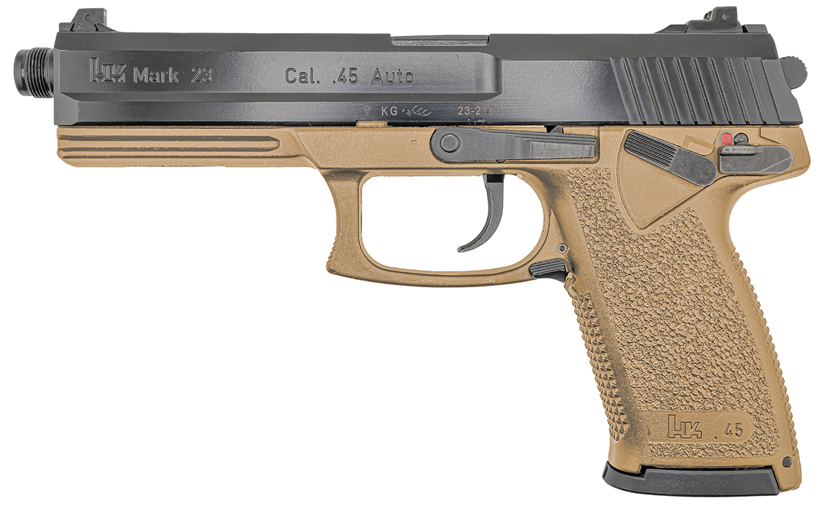 HK Mark 23 .45 ACP FDE Semi Auto Handgun