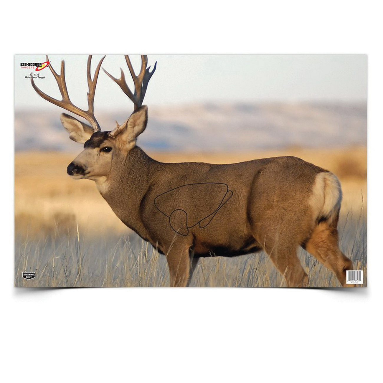 Birchwood Casey EZE-Scorer 23" x 35" Mule Deer Target, 2/pack - 37482