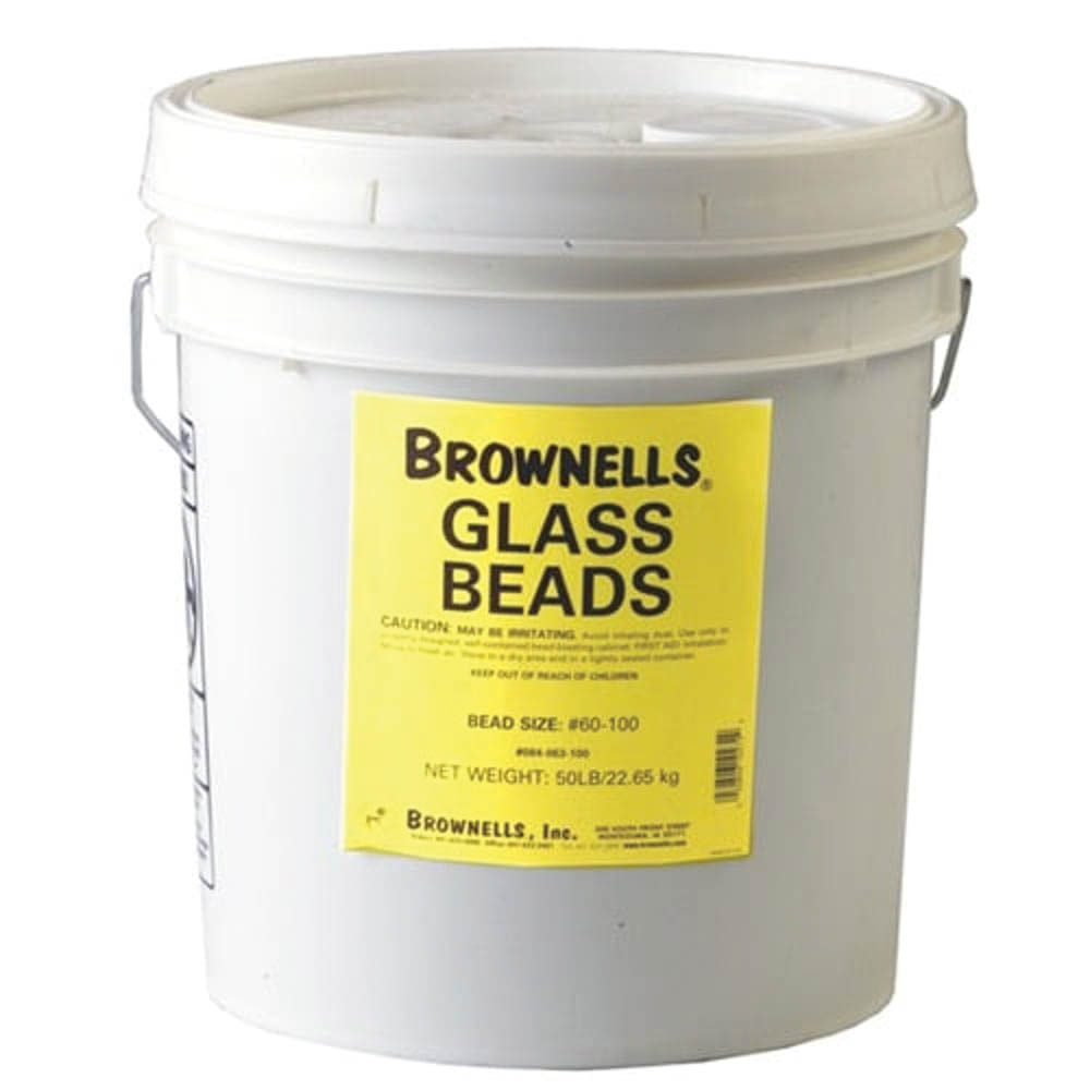 Brownells #270+ Glass Bead, 50 lb Sealed Pail