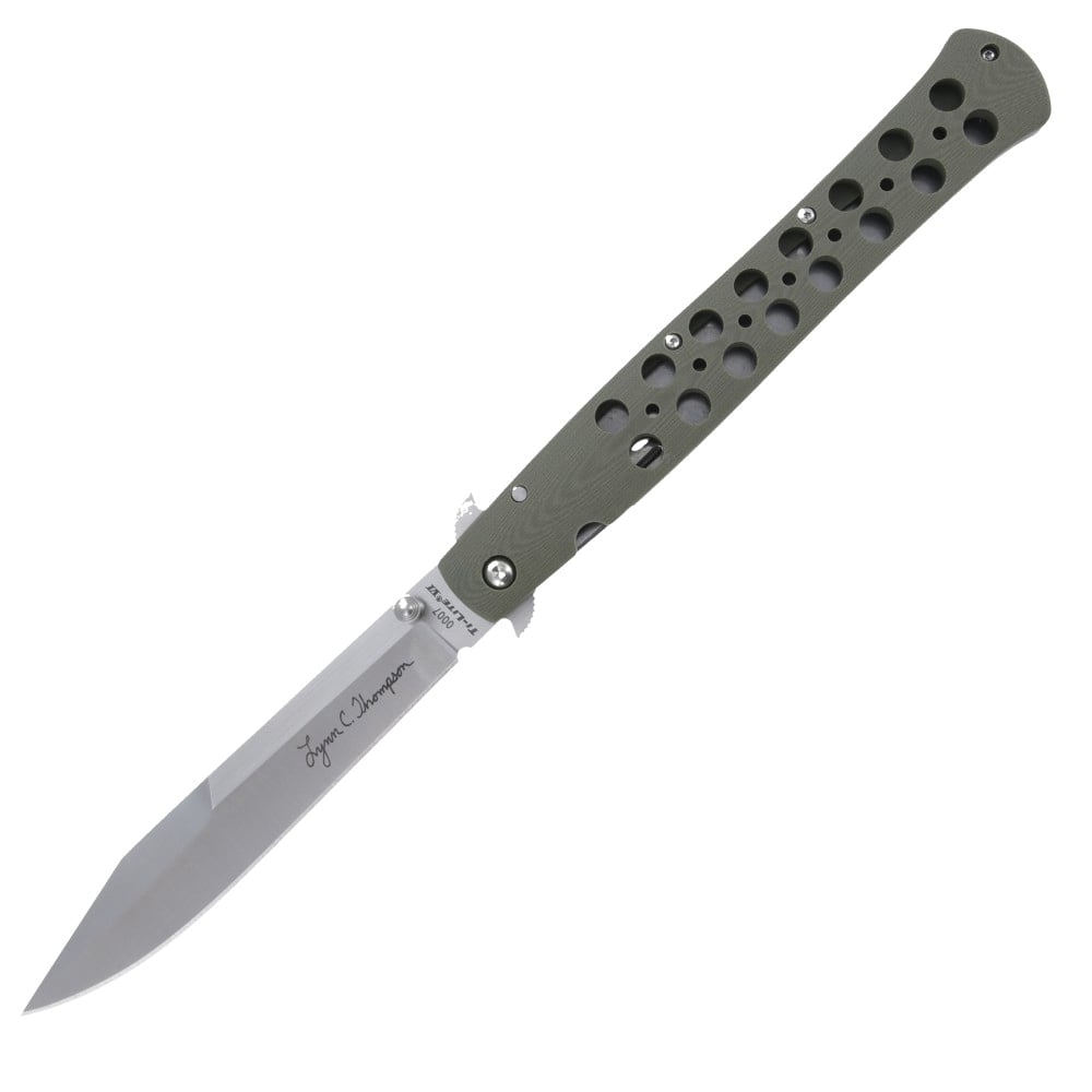 Cold Steel Recon 1 Magnacut Folding Knife Clip Point Black - Tactical Clip Point Blade, Robust Lock, for Superior Performance - CS-27TMC