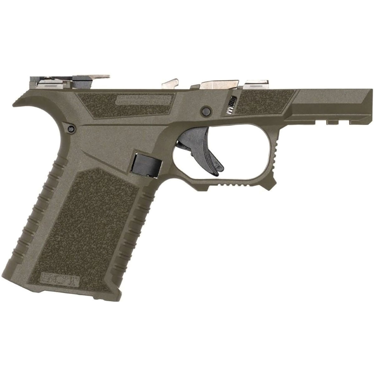 SCT Manufacturing SCT SC Frame for Glock G43X/G48 - OD Green - High-Durability Polymer, Custom Fit, Tactical Performance Enhancement - 0226020000IB