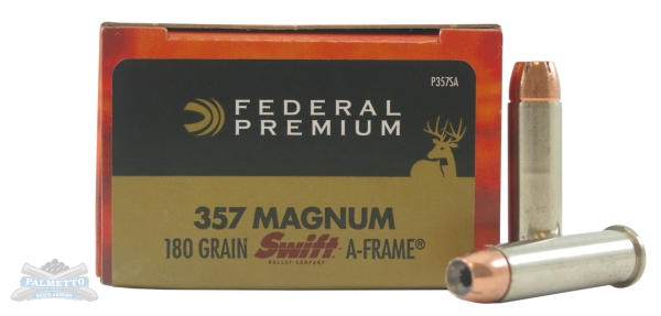 Federal .357 Mag 180 gr Swift A-Frame 20 Rounds Ammunition - P357SA