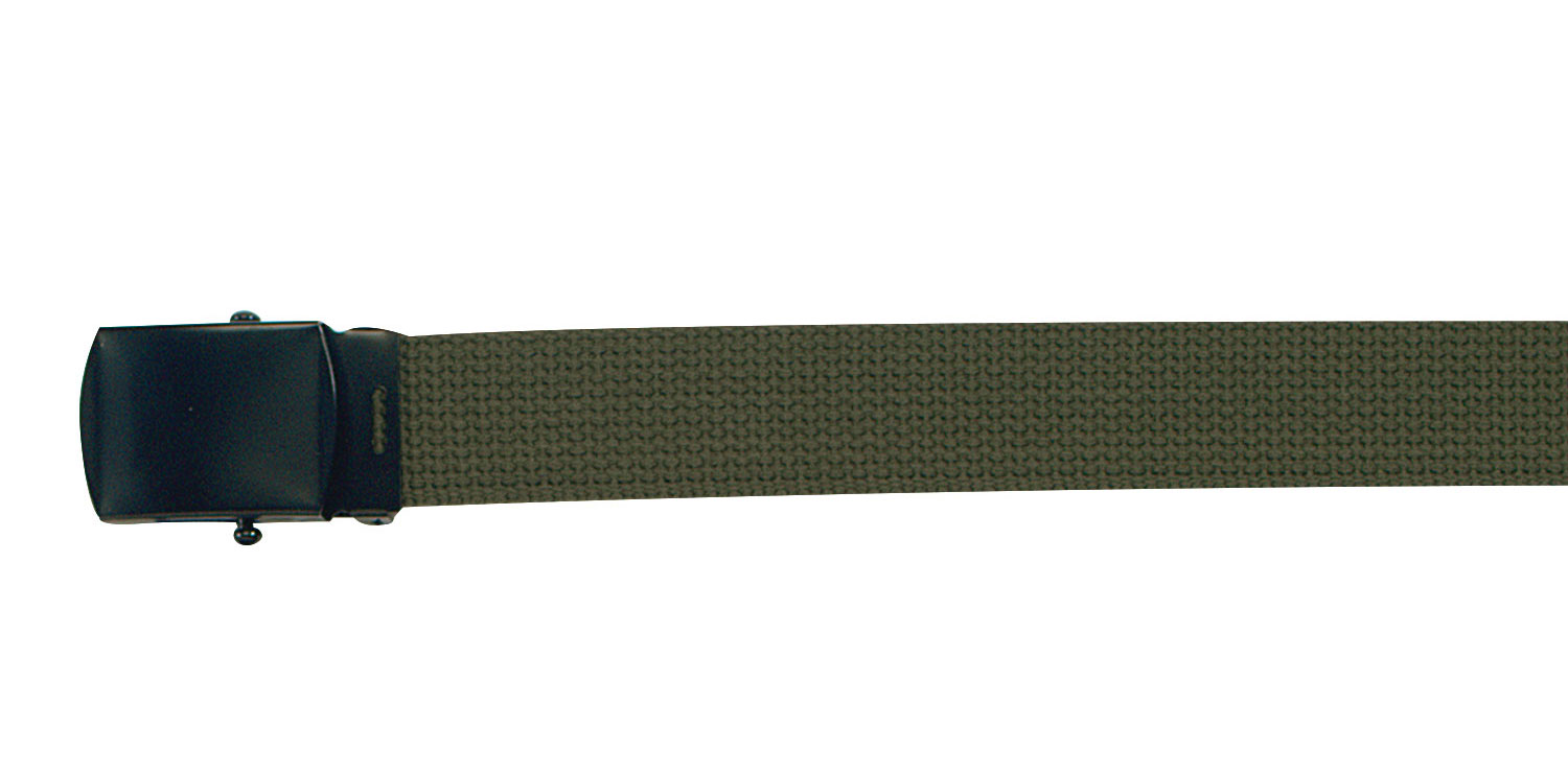 Rothco Web Belt With Buckle - Olive Drab, 54 In