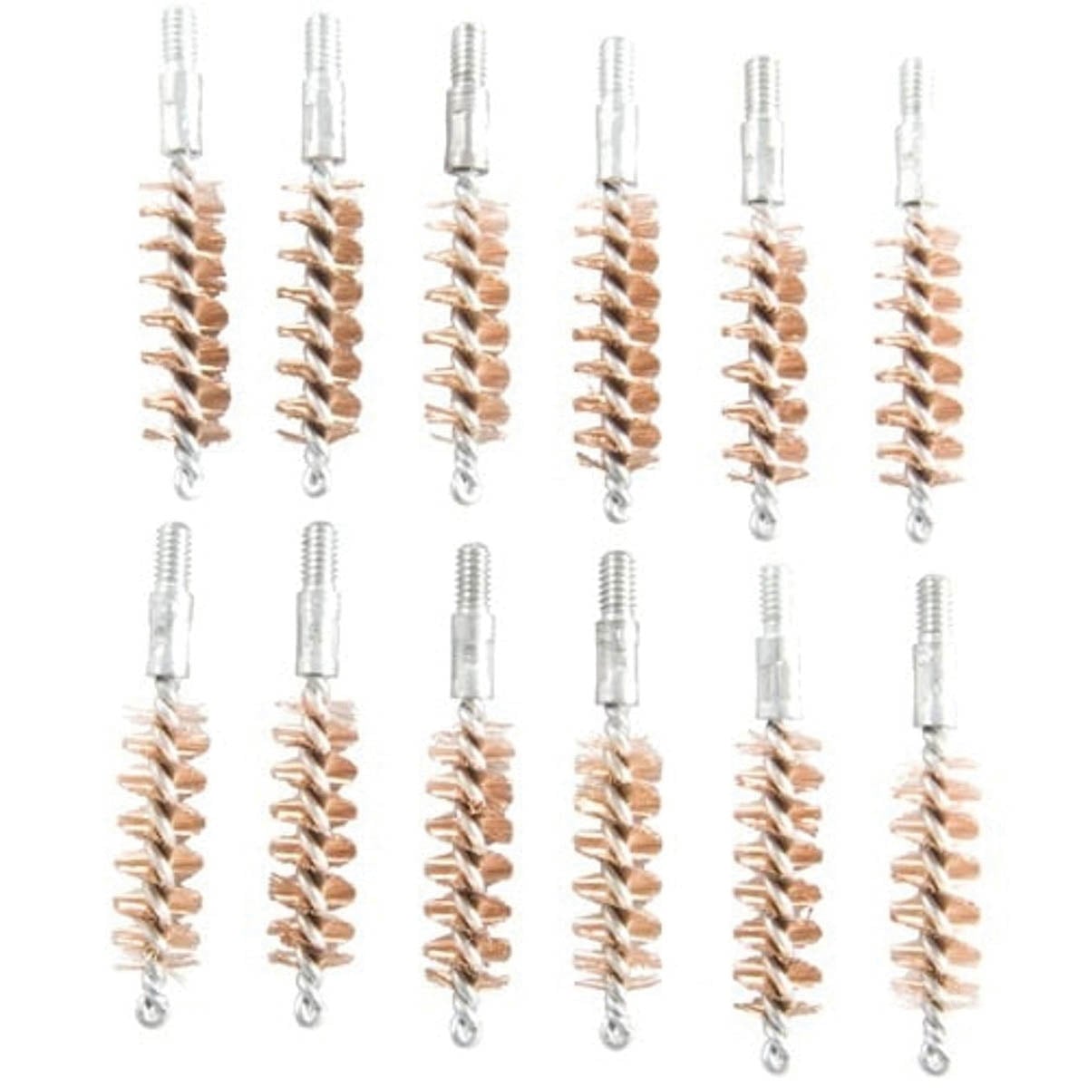 Brownells .38 Caliber/.357 Cal/9mm #8-32 Male Standard Line Bore Brush, Pack of 12