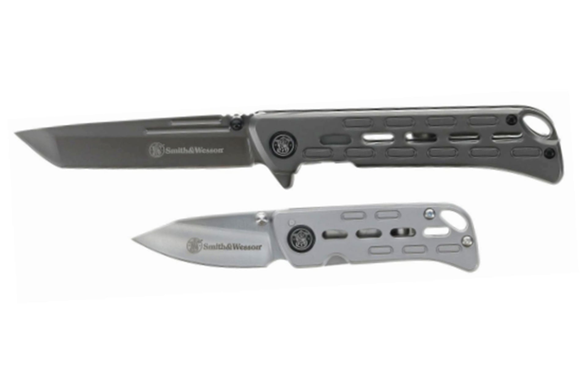 Smith & Wesson 2 Piece Folding Knife Combo Drop Point/Tanto Blades - 1259504