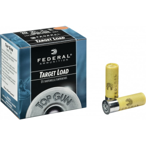 Federal Top Gun 20 Gauge 2.75\" 7/8 oz #8 Lead Shot 25 Rounds Plastic Case TG208