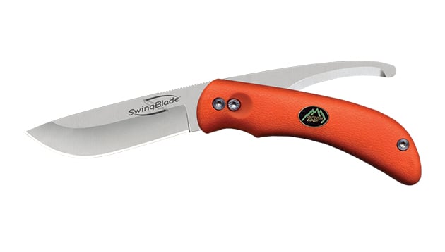 Outdoor Edge SwingBlaze Flipping Skinning Knife & Gutting Blade, Blaze-Orange - SZ-20NC