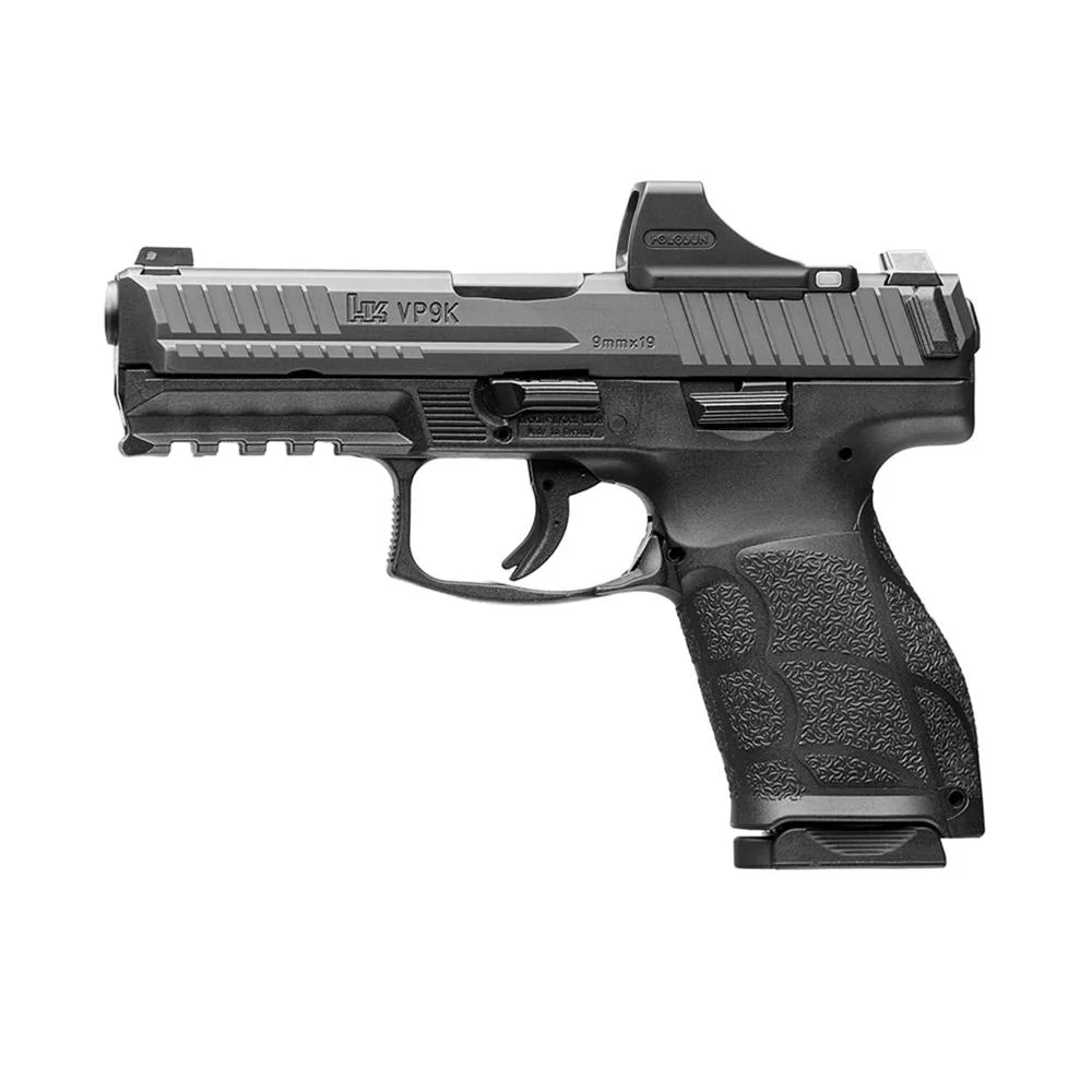 H VP9A1 K OE HOLOSUN SCS Handgun 9mm Luger 10rd Magazines (2) 4.09" Barrel Black with Holosun