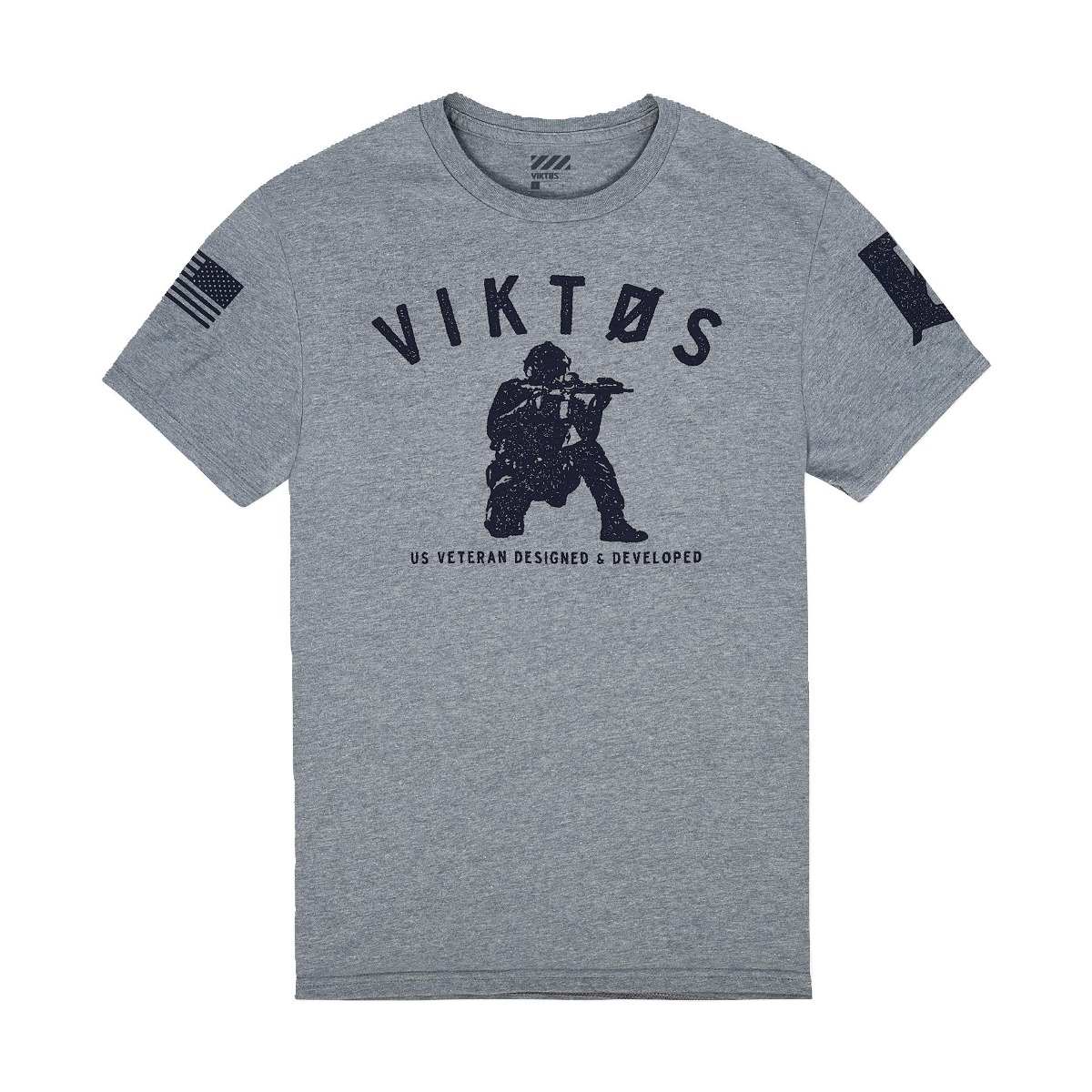Viktos Varsity T-Shirt, Ash Heather - X-Large