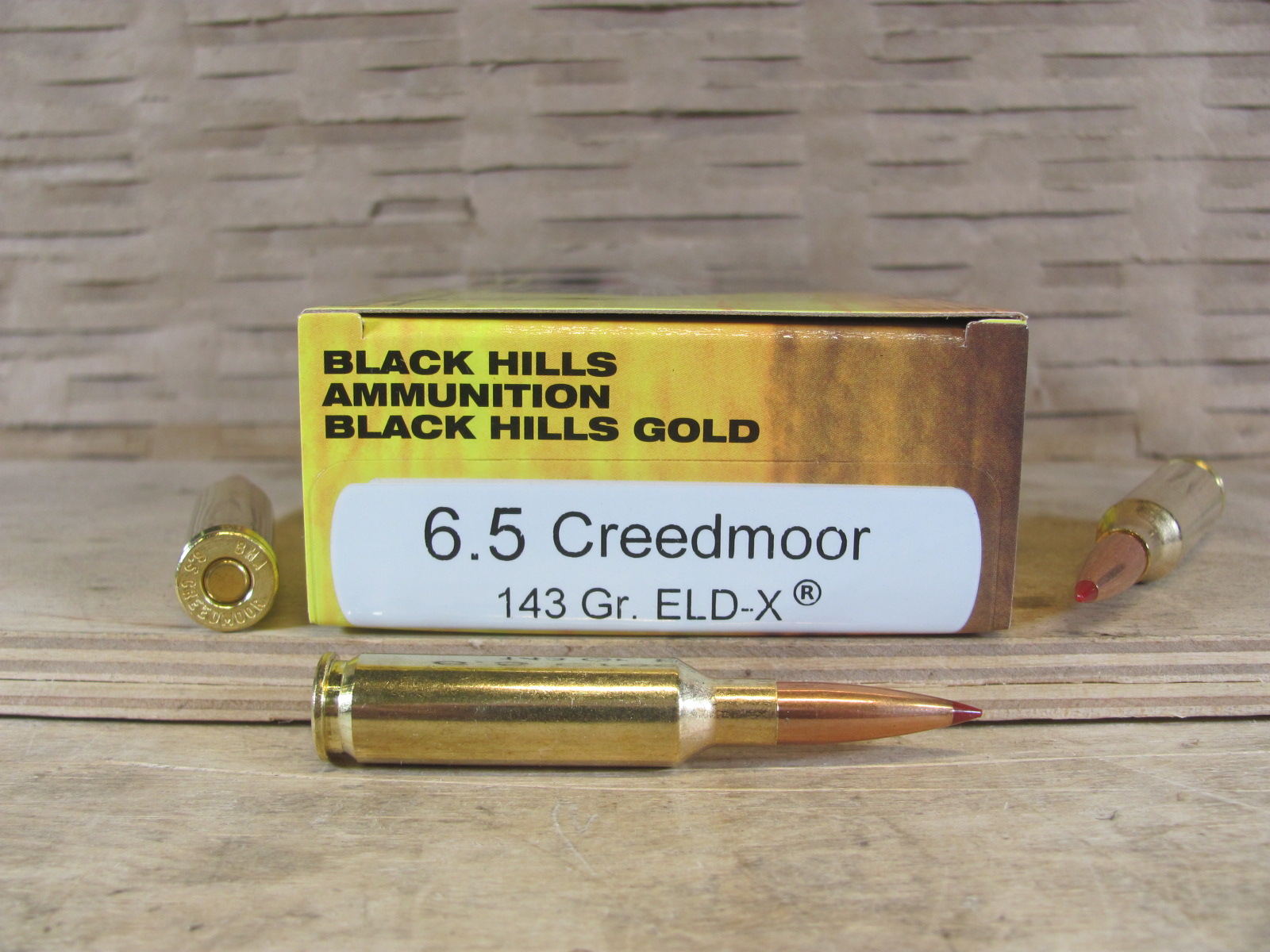 100 Round Case – 6.5 Creedmoor 143 Grain ELD-X Black Hills Gold Ammo