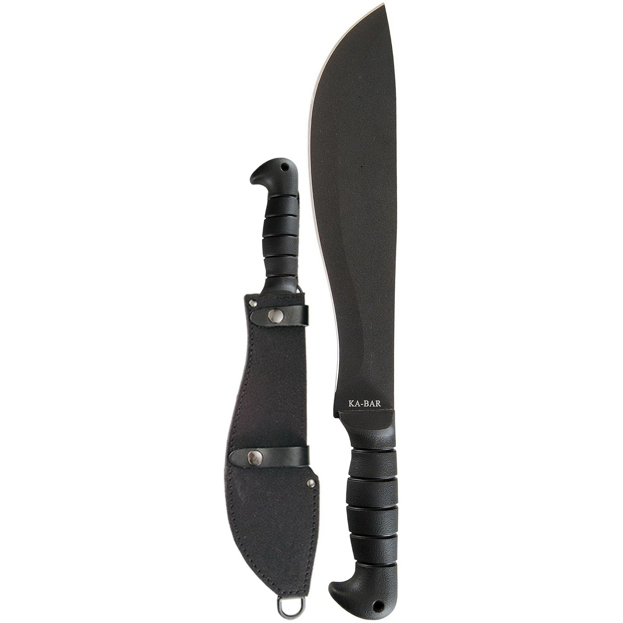 KA-BAR Cutlass Machete Fixed Blade Knife, 11", Black - 1248