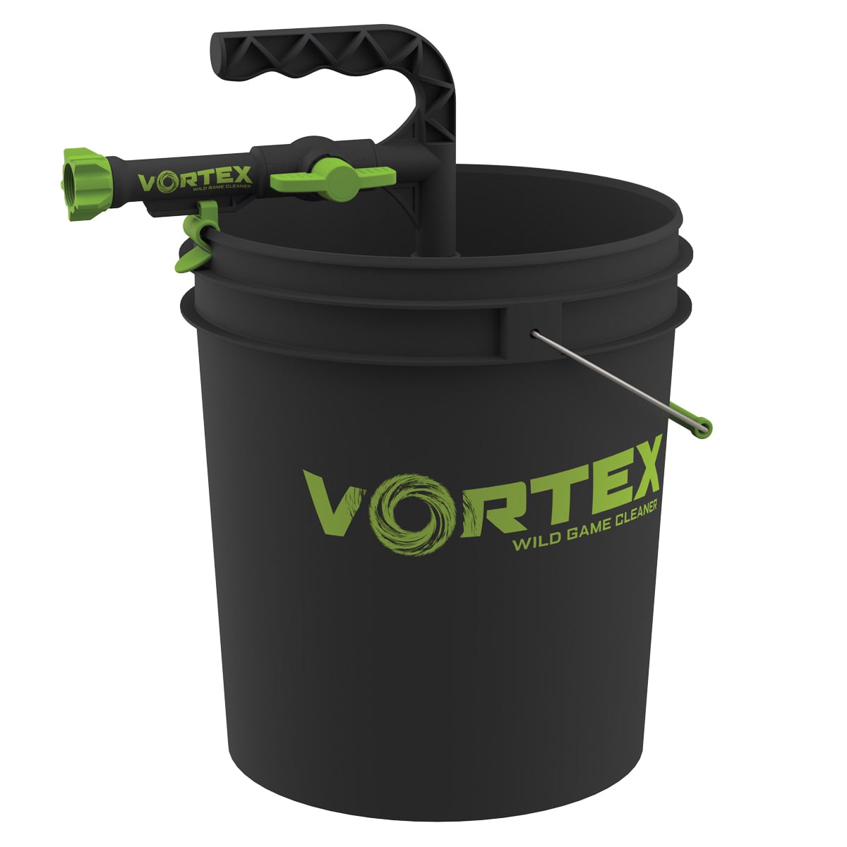 HME Game Washer w/Bucket, Black