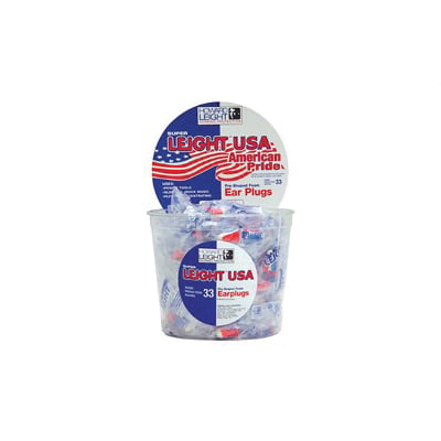Howard Leight Super Leight Red/White/Blue Foam Ear Plugs, 100 Pairs - R-03113
