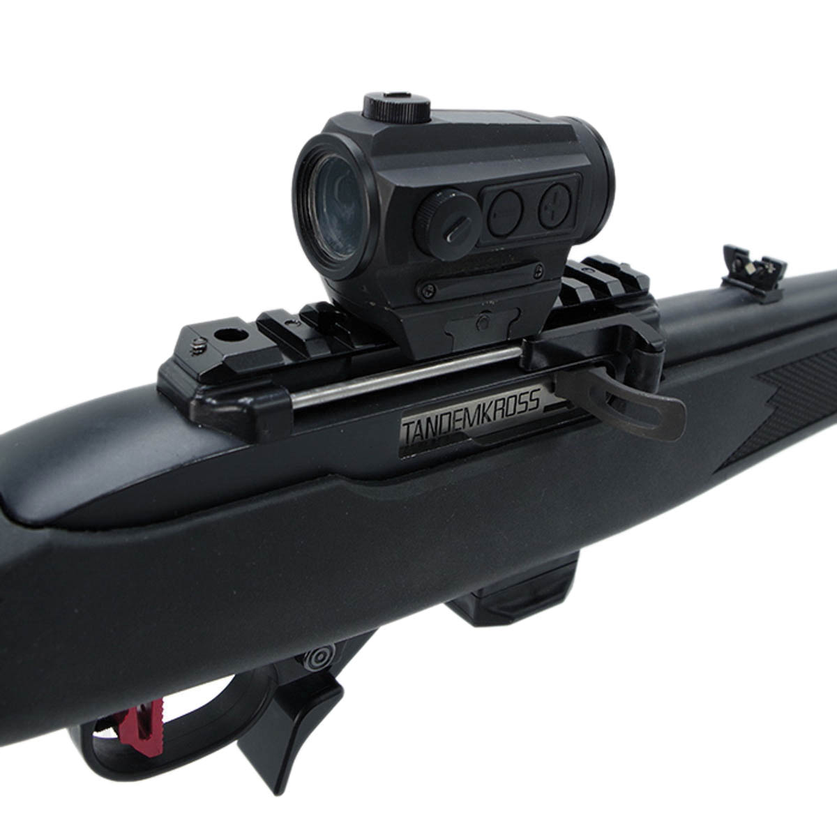 TANDEMKROSS Advantage Charging Handle w/Picatinny Rail Fits Ruger 10/22/Ruger 22 Charger, Black