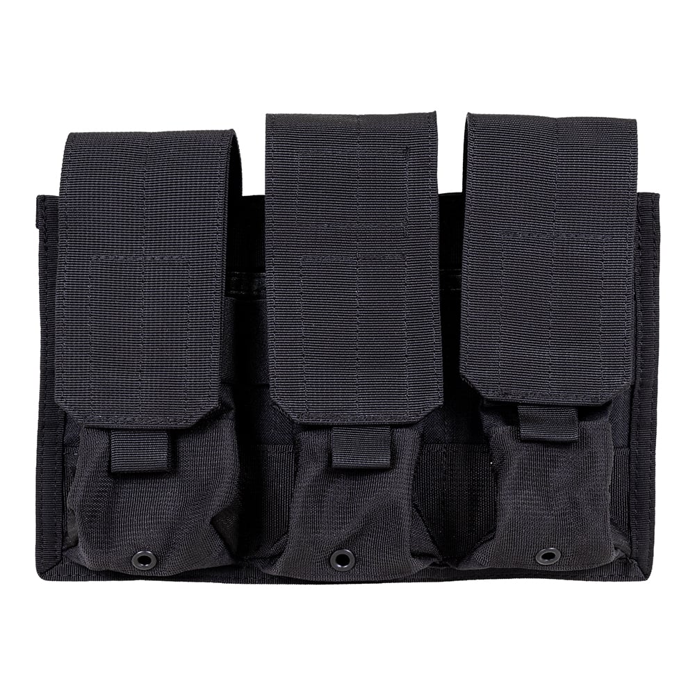 Blackhawk S.T.R.I.K.E. Triple Pistol Magazine Pouch for (6) M16/M4 Magazines, Black - 37CL04BK