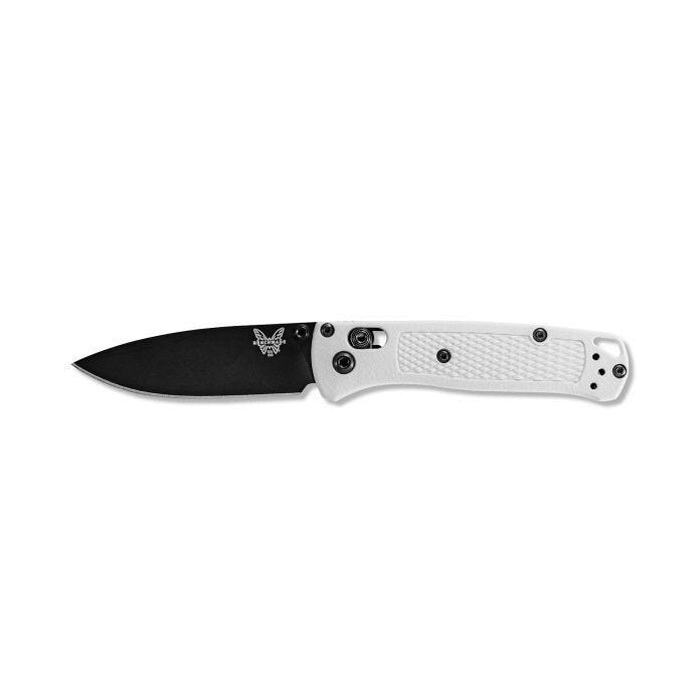 Benchmade Mini Bugout Drop Point Folding Knife, 2.82", White - 533BK-1