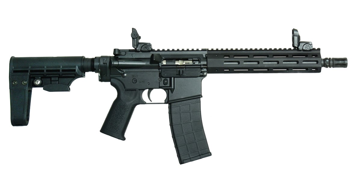 Tippmann Arms M4-22 Elite Bug Out .22 LR Pistol With T5 Brace, Black - A101125