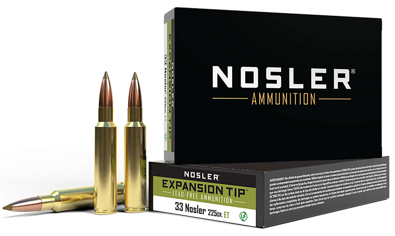 Nosler 40042 E-Tip 33Nosler 225gr E Tip Lead Free 20 Per Box/10 Case - No Credit Card Fees - Low, flat rate shipping