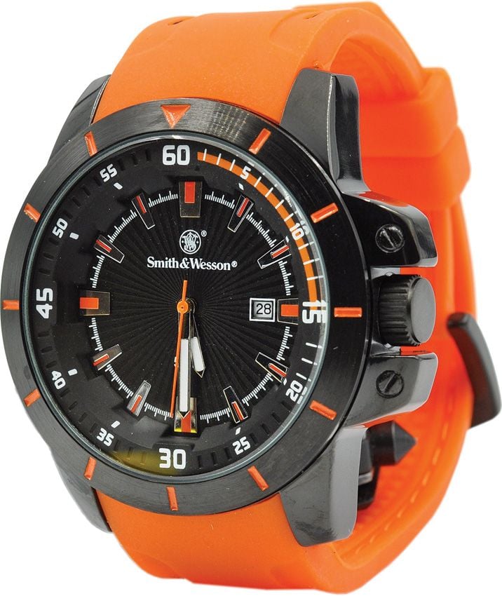 Smith & Wesson Trooper Watch, Black/Orange