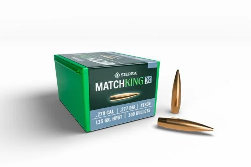 SIERRA BULLETS .270 CAL .277 - 135GR HPBT MATCHKING X 100CT