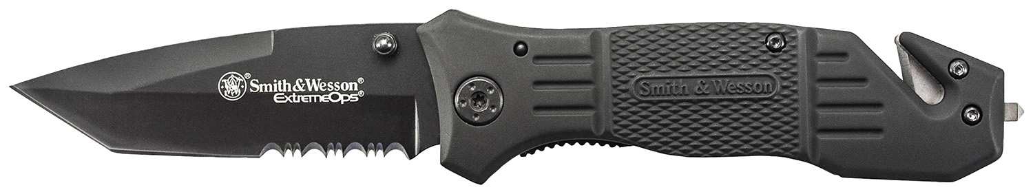 Smith & Wesson Extreme Ops Drop Point Folding Knife - SWFR2S