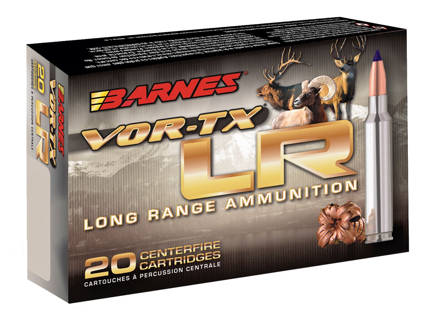 Barnes VOR-TX Long Range Rifle Ammunition 7mm Rem Ultra Mag LRX-BT 3350 fps 20/ct - No Credit Card Fees - Low, flat rate shipping