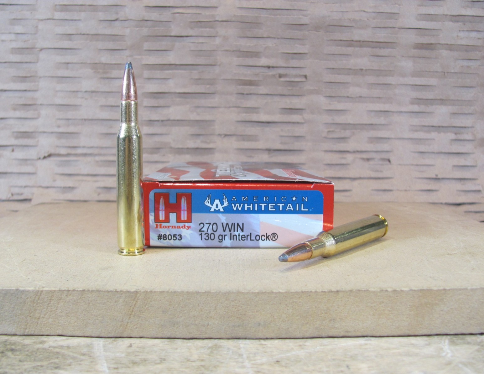 200 Round Case – 270 Win 130 Grain Soft Point Hornady American Whitetail Ammo 8053