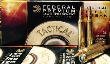 Federal 223 Remington Ammunition Tactical TRU T223E 55 Grain Sierra Gameking Boat Tail Hollow Point 20 rounds