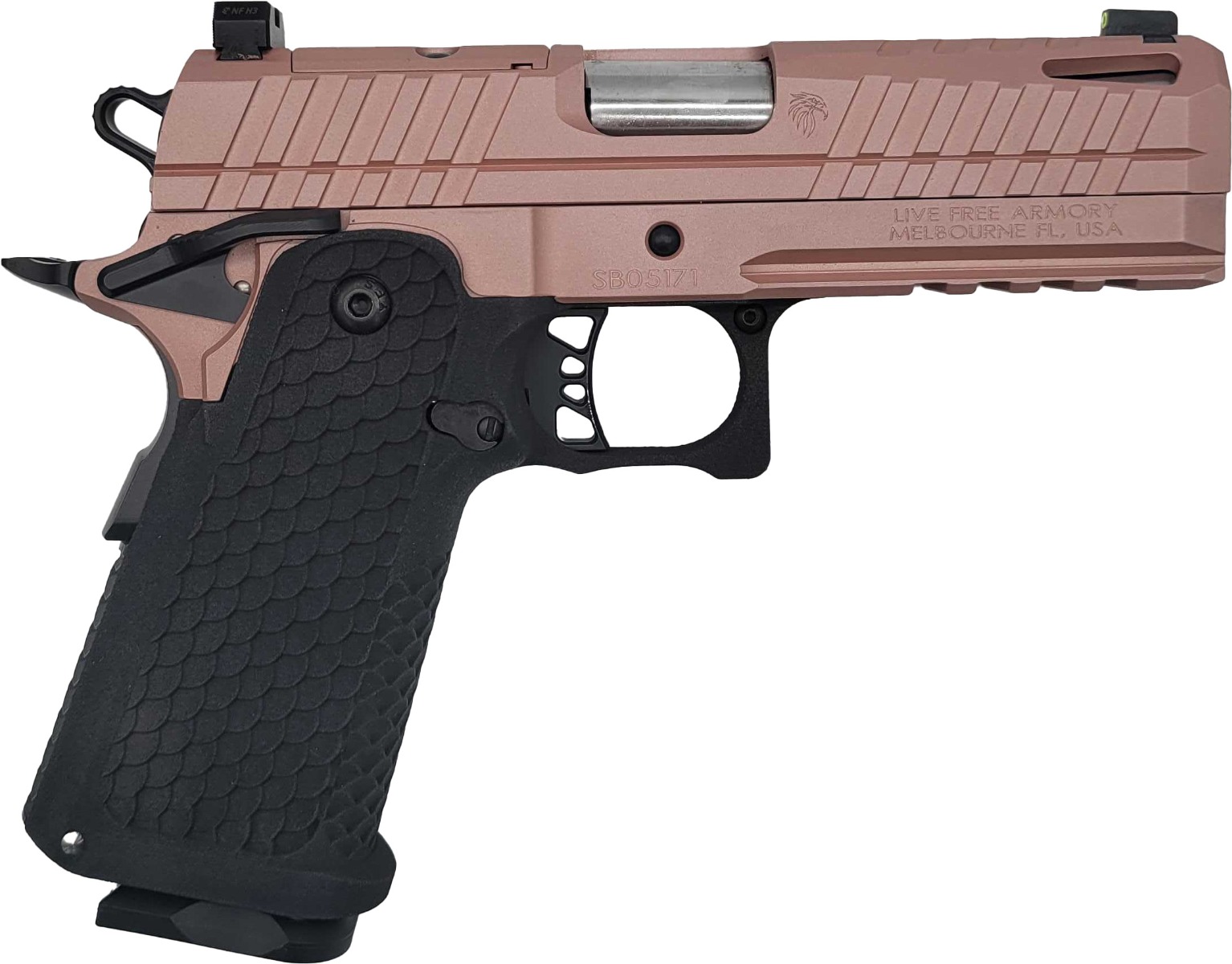 LFA Apollo 11 Compact 9mm Pistol - Rose Blush Finish