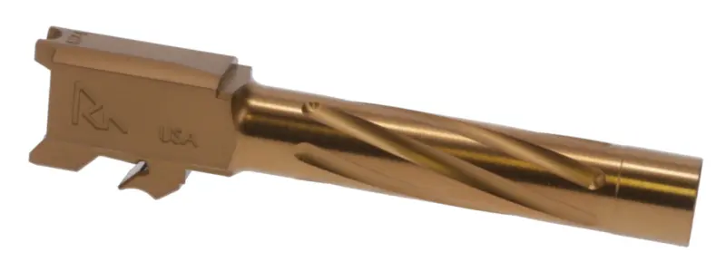 Rival Arms RARA20S201C Precision V1 Match Grade 9mm Luger 4.25" Spiral Fluted Bronze PVD Stainless Steel, Fits S M