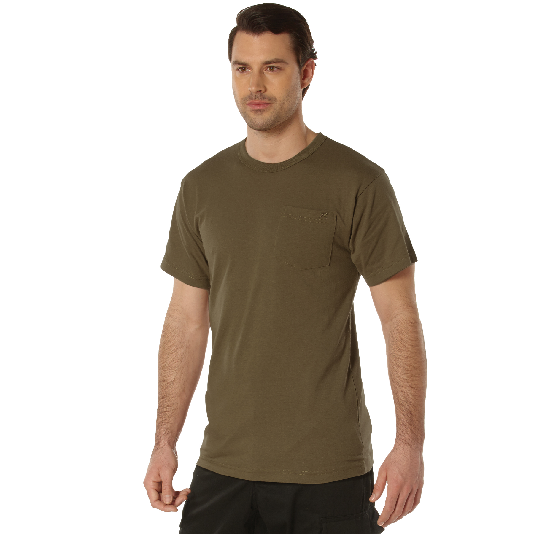 Rothco Pocket T-Shirt - Brown, Small