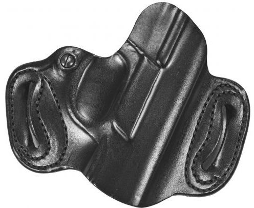 DeSantis Mini Slide Leather Belt Holsters Glock 43X MOS AND 48 MOS w/ or w/o Red Dot SightS Left Hand Plain Black 12