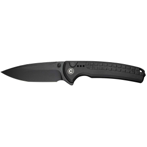 Civivi Knives C22025D-1 Sentinel Strike II 3.70 Folding Plain Black Stonewashed Nitro-V Steel Blade, Black Textured FRN Handle