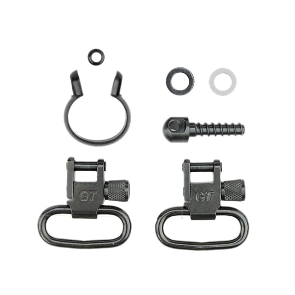 Grovtec US Inc 1-Piece Barrel Band Swivel Set Fits Remington 760/7600, Black