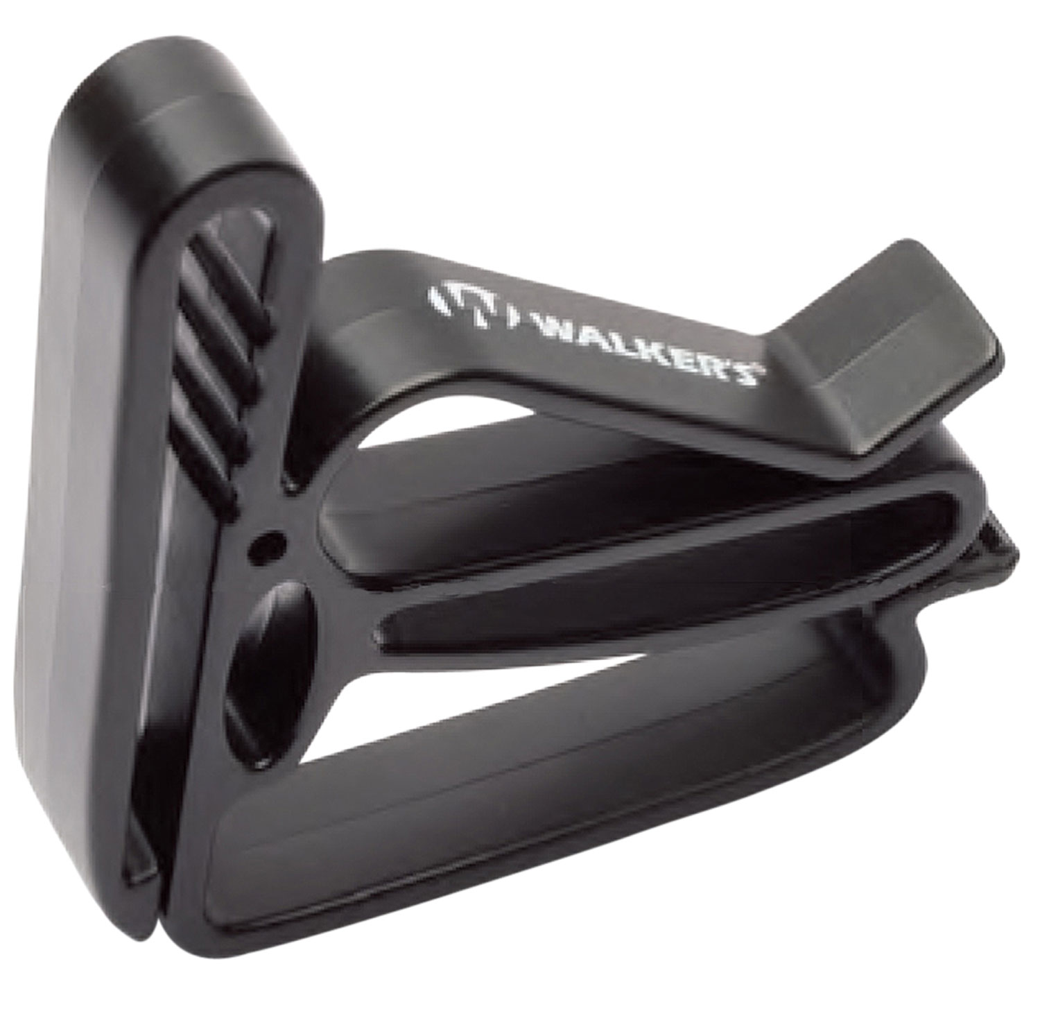 Walkers Game Ear Belt Clip Holder for Earmuff/Shooting Glass/Rope/Hard Hat, Black - GWPBELTLOOP