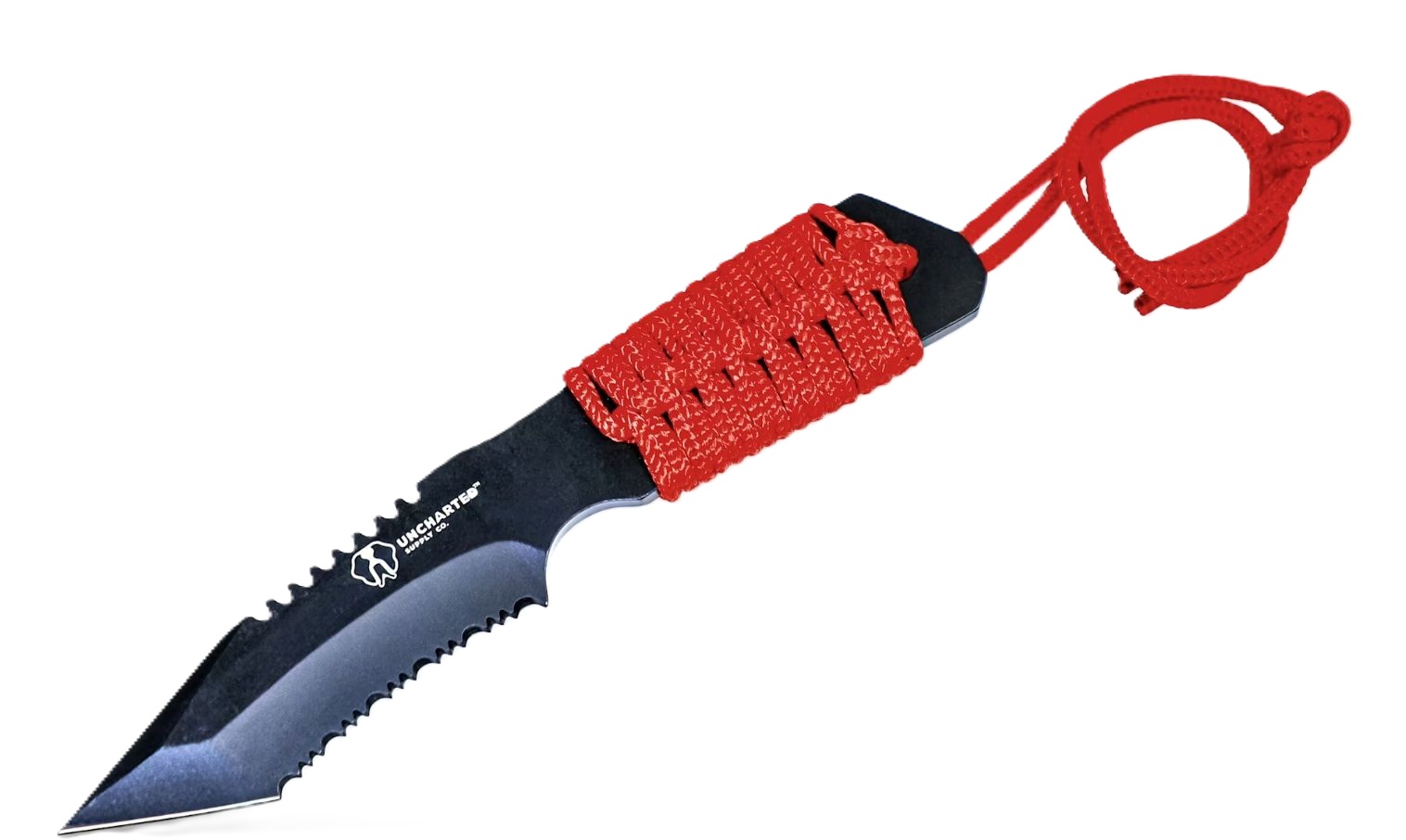Uncharted Supply Co. Prospector Fixed Blade Clip Point Knife, Red - BA-K7I-U-NA