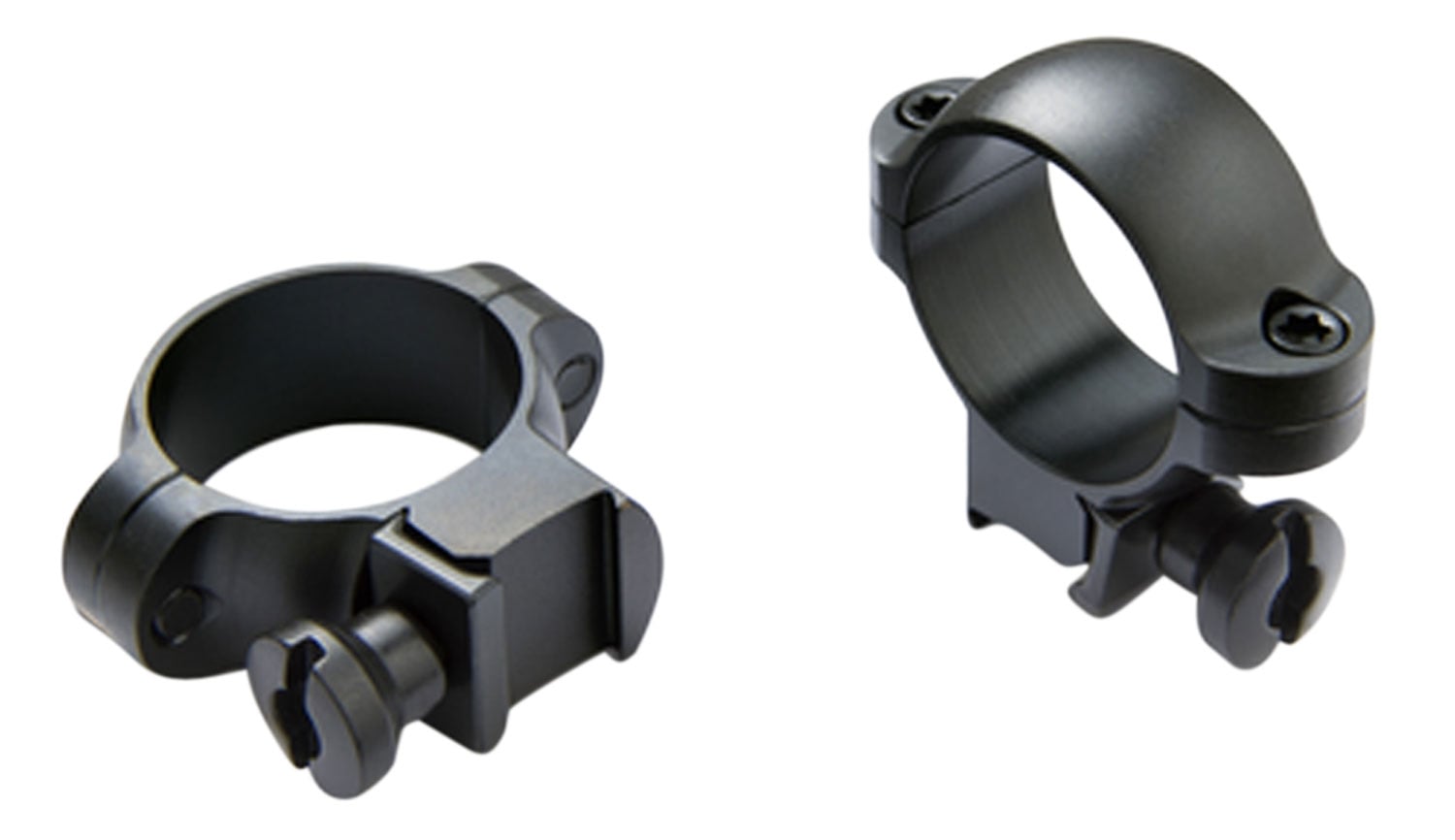Burris Rimfire Deluxe .22 Cal 1" High Steel 2-Piece Scope Ring, Matte Black - 420076