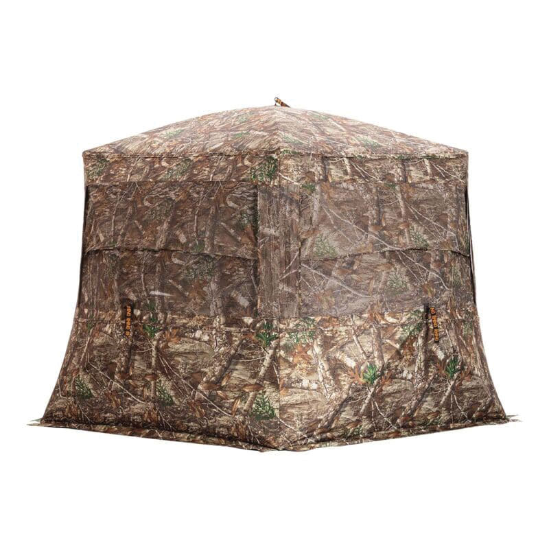 Rhino Blinds 72" x 72" x 68" Low Hub Style Blind, Mossy Oak Country Camouflage