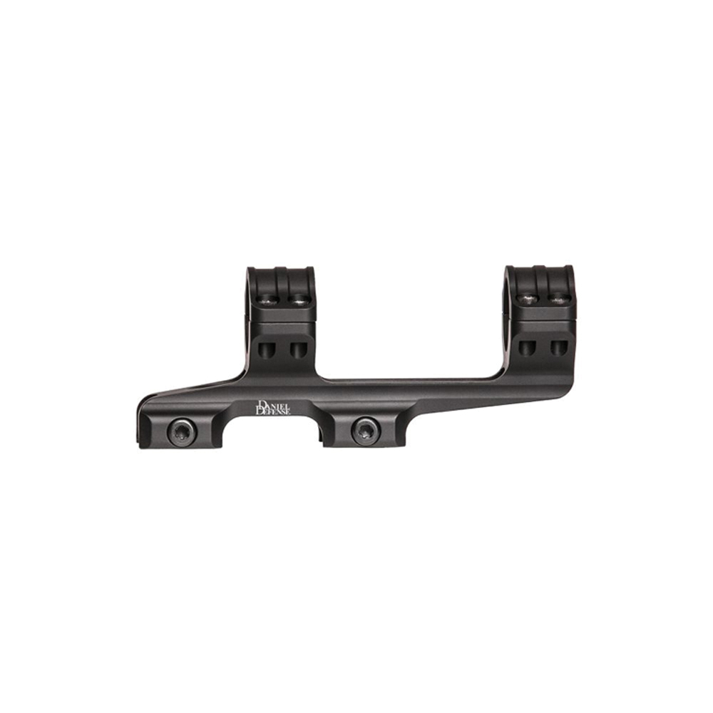 Daniel Defense 30mm 6061 T6 Aluminum 1-Piece Double Ring Scope Mount, Hardcoat Anodized Black - 047-07146