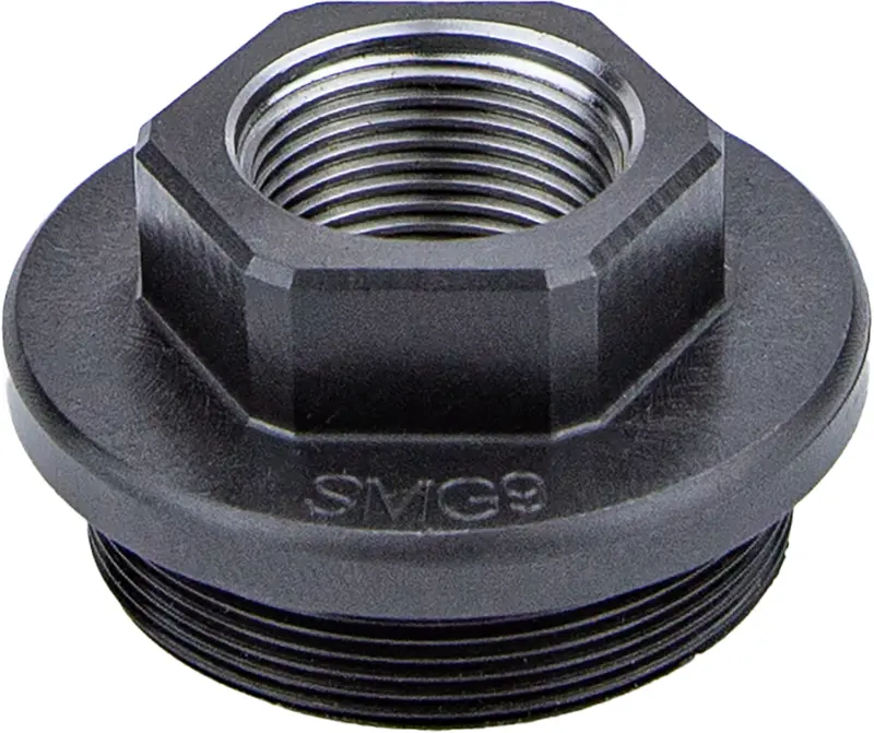 Kgm Suppressors A-SMG9-DTA-S-3 SMG9 Direct Thread Adapter Black Nitride Steel 5/8"x24 Threads