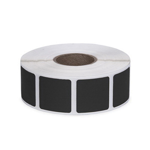 Action Target Law Enforcement 0.875" Square Self-Adhesive Target Bullet Hole Repair Paster, Black, 1000/box - PAST/BK